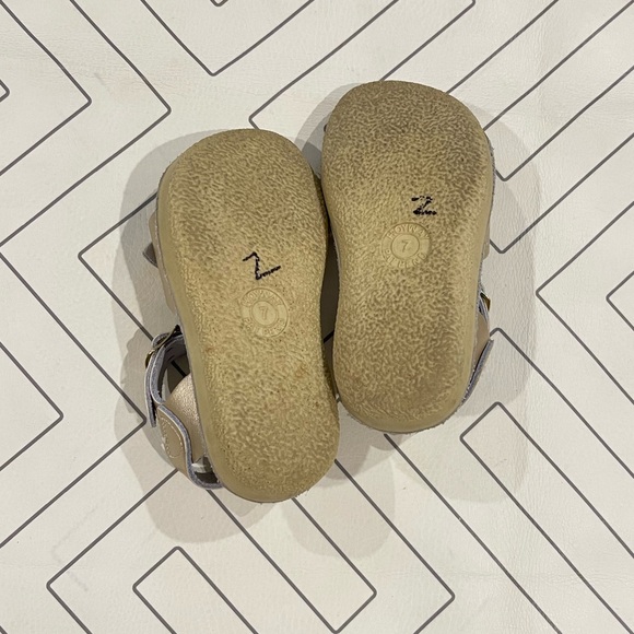 Saltwater Gold Buckle Sandals - Picture 7 of 8